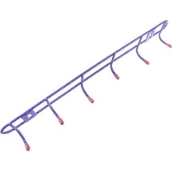 Metal 6 Hooks Wall Mounted Coat Towel Handbag Display Rack