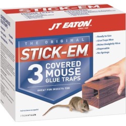 EATON J T, 144, Stick-Em Safe-Tee, 2 Pack, Covered Glue Mouse Trap
