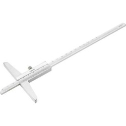 Depth Gauge Vernier Caliper 200mm X 0.02mm Carbon Steel Measuring Tool with Storage Case