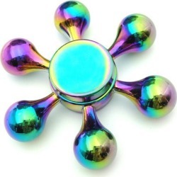 Six Side Fidget Hand Spinner Toys Stress Reducer Anti-Anxiety Helps Focusing Finger Toy