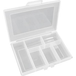 6 Compartment Clear Fishing Lure Hook Tackle Case Box Dwhua