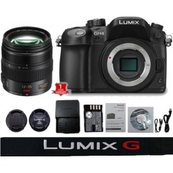 Panasonic Lumix DMC GH4 Mirrorless Micro Four Thirds Digital Camera (Body Only) (International Model) with Lumix G X Vario 12-35mm f/2.8 Asph. Lens