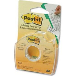 3M 652 Removable Cover-Up Tape Non-Refillable 1/3 x 700 roll