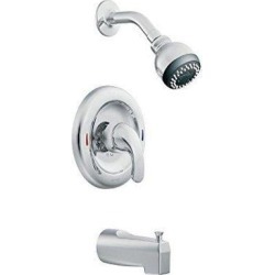Moen/Faucets 82603 Adler Tub/Shower Faucet, Single Handle, With Showerhead, Chrome - Quantity 1