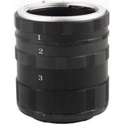 Unique Bargains Metal Macro 3 Extension Tube Lens Ring Adapter Set for Nikon D800 D3100 Camera