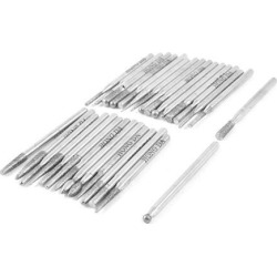 Unique Bargains Glass Polishing 30 in 1 Tree Shaped Conical Tip Diamond Grinding Bits Set