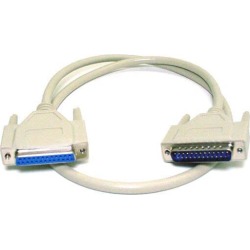 Monoprice 6ft Molded DB25 Male/Female Cable