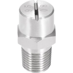 Flat Fan Spray Tip - 1/8BSPT Male Thread 304 Stainless Steel Nozzle - 95 Degree 1.8mm Orifice Diameter