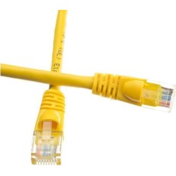 Offex Cat5e Ethernet Patch Cable Snag-less/Molded Boot 100 foot - Yellow