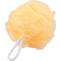Unique Bargains Orange Hanging Hoop Nylon Mesh Net Bath Ball Shower Pouf