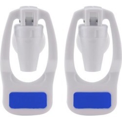Blue Water Cooler Faucet Plastic Water Dispenser Clean Spigot Fits Adaptor Hot Cold Water Faucet Tap Replacement 2pcs