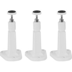 CCTV Camera Mount - ABS Adjustable Indoor/Outdoor Camera Mounting Brackets 160mm Height White 3 Pcs