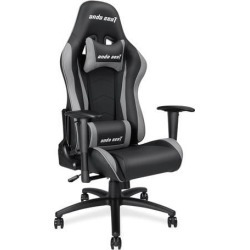 Anda Seat Axe Series High Back Gaming Chair Ergonomic Computer Chair eSports Desk with Pillows(Black/Grey) AD5-01-BG-PV