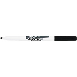 EXPO 86001 Low Odor Dry Erase Marker, Fine Point, Black, Dozen