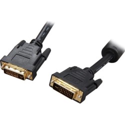 Rosewill RCDV-11003 Black DVI-I Male to DVI-I Male Male to Male DVI-I Male to DVI-I Male Cable w/ Dual Ferrites Cores