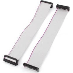 Unique Bargains 2pcs FC26P IDC 26-Pin F/F Hard Drive Extension Wire Flat Ribbon Cable 20cm