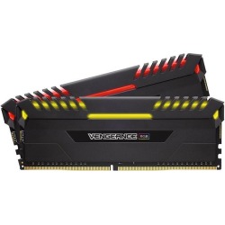 CORSAIR Vengeance RGB DRAM 16GB (2 x 8GB) DDR4 2666 (PC4-21300) C16 - Intel 100/200 Series Desktop Memory