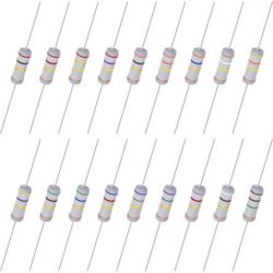 120pcs 3W 3 Watt Metal Oxide Film Resistor Pack Kit Sets Axial Lead ±5% Tolerance