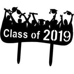 Graduate Cake Toppers Acrylic Class of 2019 Cake Toppers for Grad Parties 2