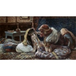 Posterazzi SAL999190 Samson & Delilah James Tissot 1836-1902 French Jewish Museum New York Poster Print - 18 x 24 in.