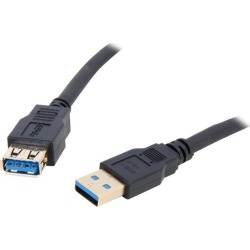 Coboc CY-U3-AAMF-1.5-BK USB 3.0 A Male to A Female Extension Cable
