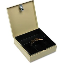 MMF Industries 227107003 Heavy Duty Steel Drawer Safe, Key Lock, Black