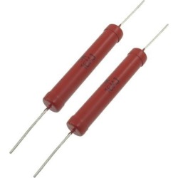 5W 16M Ohm Glass Glaze Film High Voltage Resistor 5% Tolerance 2 Pieces