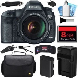 Canon EOS 5D Mark 3 III DSLR Digital Camera w/ 24-105mm Lens (8GB Value Bundle)