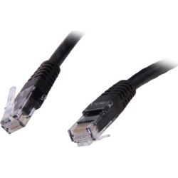 StarTech.com C6PATCH10BK Cat6 Ethernet Cable - 10 ft - Black - Patch Cable - Molded Cat6 Cable - Network Cable - Ethernet Cord - Cat 6 Cable - 10ft