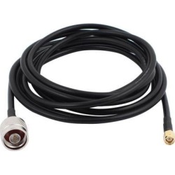 10 ft N Type Male to RP-SMA Male Connector Antenna Pigtail Cable