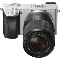 Sony Alpha A6300 Mirrorless Camera Silver With 18-135mm f/3.5-6.3 OSS Zoom Lens