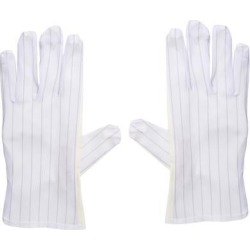 Anti Static Gloves Full Finger Labor Non-slip Glove for Electronics 230x90mm Light Yellow 2 Pairs