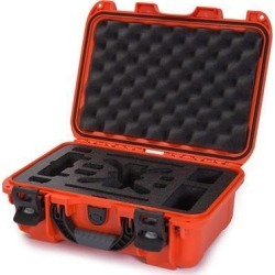 Nanuk 915 Waterproof Hard Drone Case with Custom Foam Insert for DJI Spark Flymore - Orange