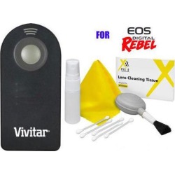 Wireless Remote Control Shutter for Canon Rebel T6s T6i T5i T3i by VIVITAR Photo