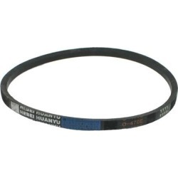Unique Bargains Black Machinery Transmission Rubber Band Vee Belt O-470E