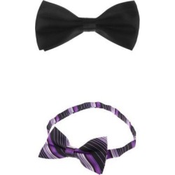 2pcs Gentlemen's Tuxedo Bow Tie Bowtie Necktie for Men D