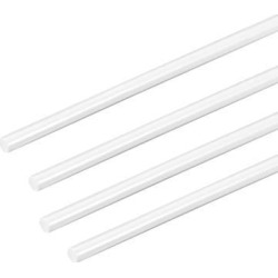 5/64×20 inch ABS Plastic Round Bar Rod for Architectural Model Making DIY White 4pcs