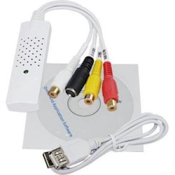 USB2.0 Video Capture Card TV Tuner VCR DVD Audio Adapter Converter Connector for Win 7 NTSC PAL Video Game on PC/Laptop