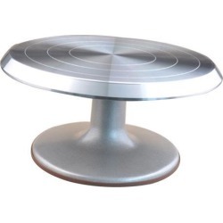 Turntable Cake Decorating Stand Revolving 10inch 3Pcs Cake Smoother Decor