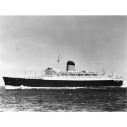 Posterazzi SAL25544318 Cruise Ship in the Sea Rms Ivernia Poster Print - 18 x 24 in.