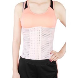 Beige XL Size 6 Rows Breathable Postpartum Abdominal Shaping Belt Belly Wrapping Shaper Cincher Corset Shapewear