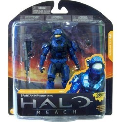 Halo Reach Series 3 Ultra Action Figure Blue Spartan Mp Costume Male