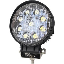5 Inch 27W Round LED Work Light Bar Spot Flood Offroad Driving Fog Lamp 12V 24V