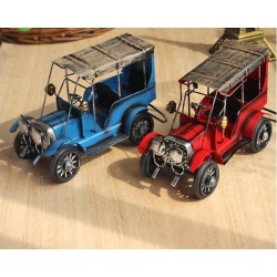 Retro Classic Car Model Vintage Home Shop Decoration