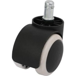 50mm Diameter PU Wheel 11mm Shank Dia Non-Brake Swiveling Caster Roller