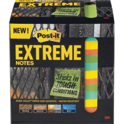 Post-it XTRM3312TRYX 3 in. x 3 in, Orange, Green, Yellow, Mint, 12 Pads/Pack, 45 Sheets/Pad