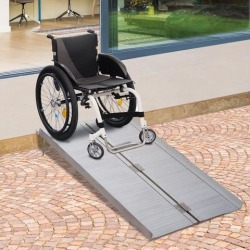 4FT Wheelchair Ramp Stairs Ramps Compact & Portable Folding ramps Aluminum