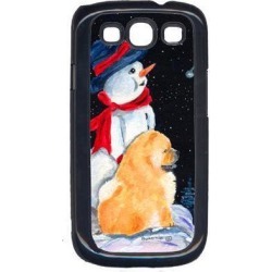 Snowman with Chow Chow Cell Phone Cover GALAXY S111