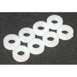 Dubro Flat Nylon Washer #4 (8) 635