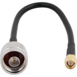 N Type Male to RP-SMA Male Connector Antenna Pigtail Cable 8 Inch